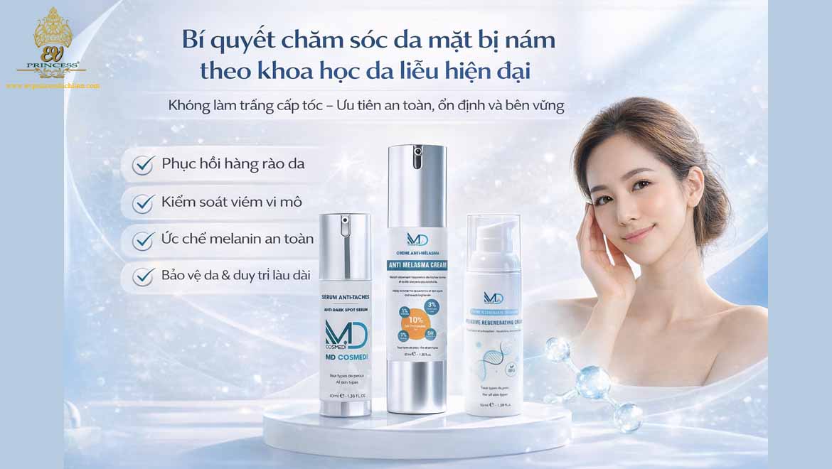 bi quyet cham soc da mat bi nam