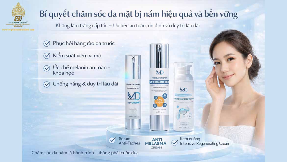 bi quyet cham soc da mat bi nam