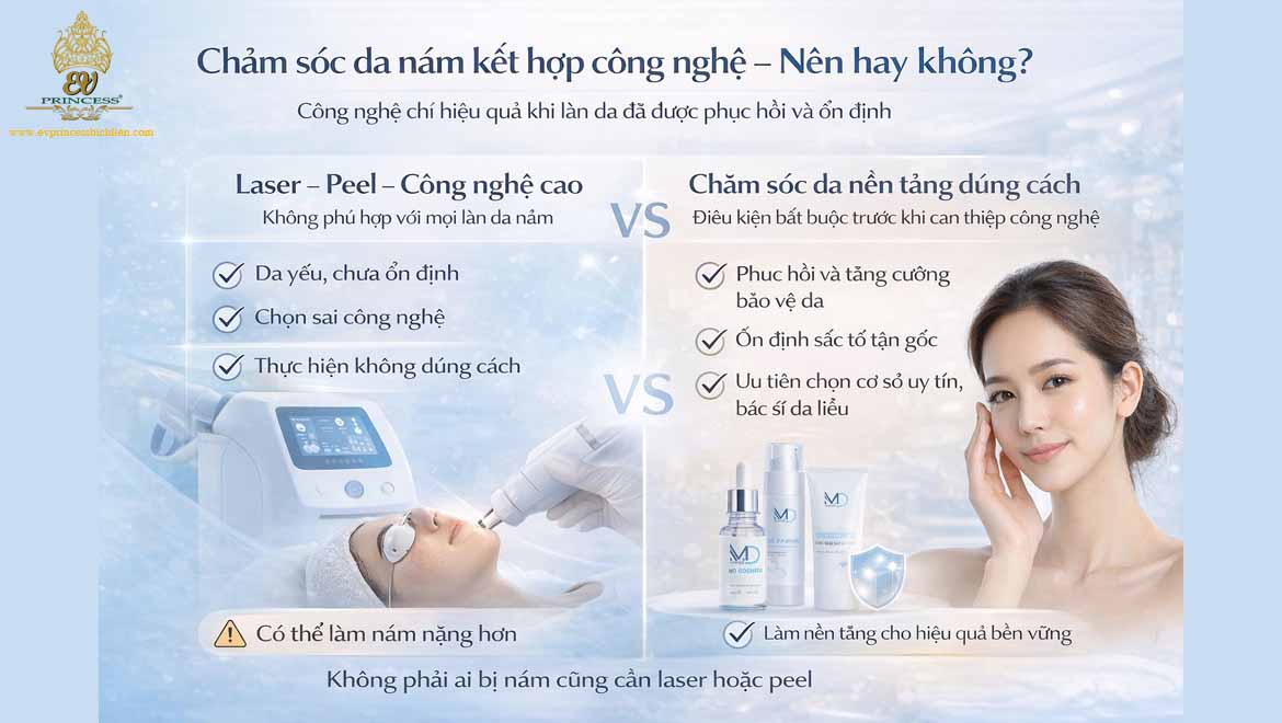 bi quyet cham soc da mat bi nam