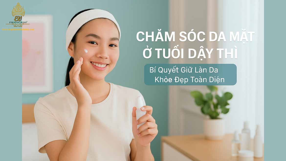 cham soc da mat o tuoi day thi