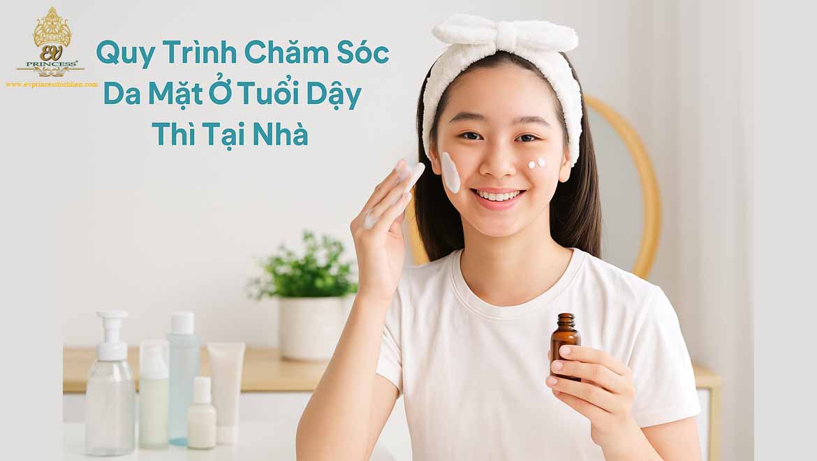 cham soc da mat o tuoi day thi