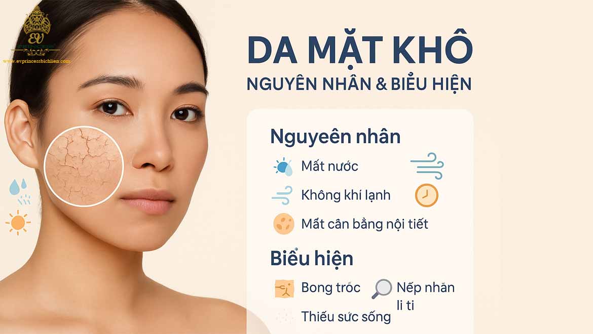 bi quyet cham soc da mat kho