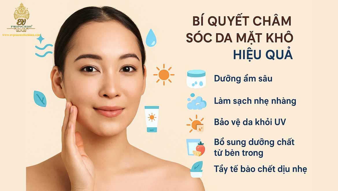 bi quyet cham soc da mat kho