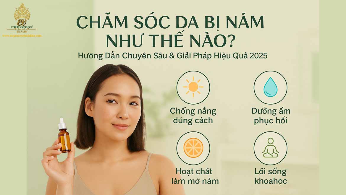 cham soc da mat bi nam nhu the nao