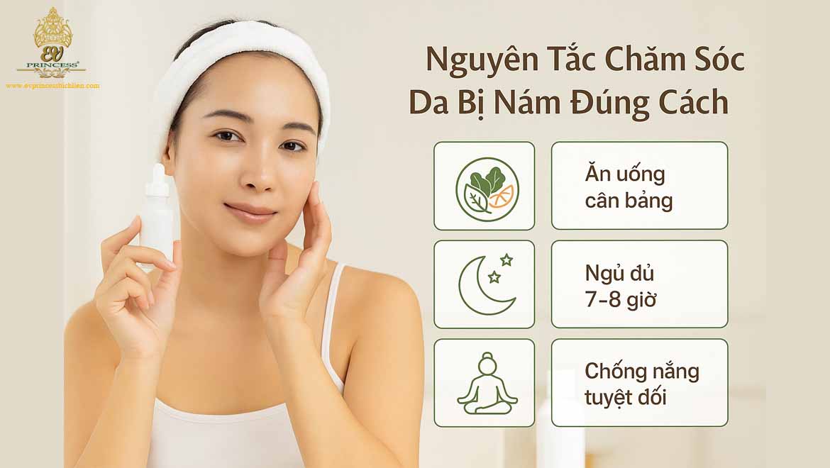 cham soc da mat bi nam nhu the nao