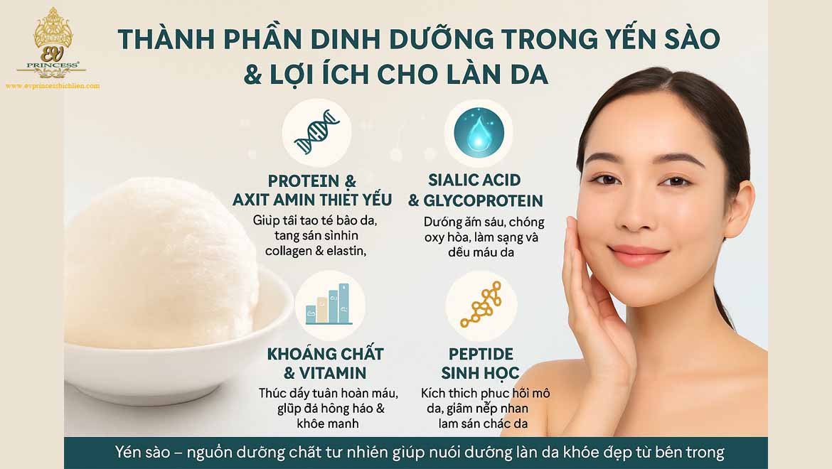 cong dung cua yen sao doi voi lan da