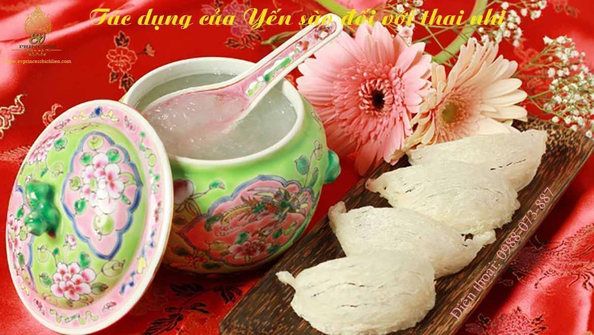 tac dung cua yen sao doi voi thai nhi