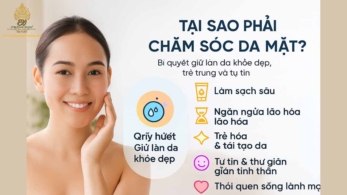 tai sao phai cham soc da mat