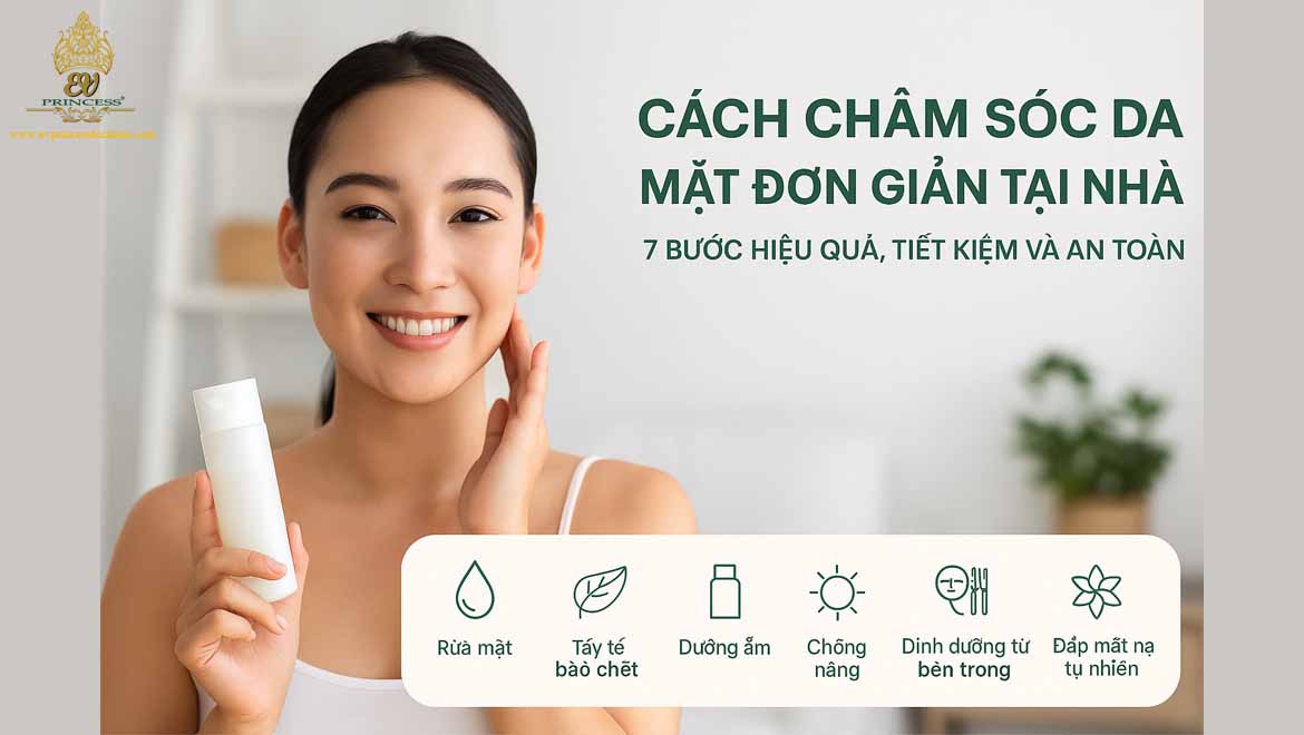 cach cham soc da mat don gian tai nha