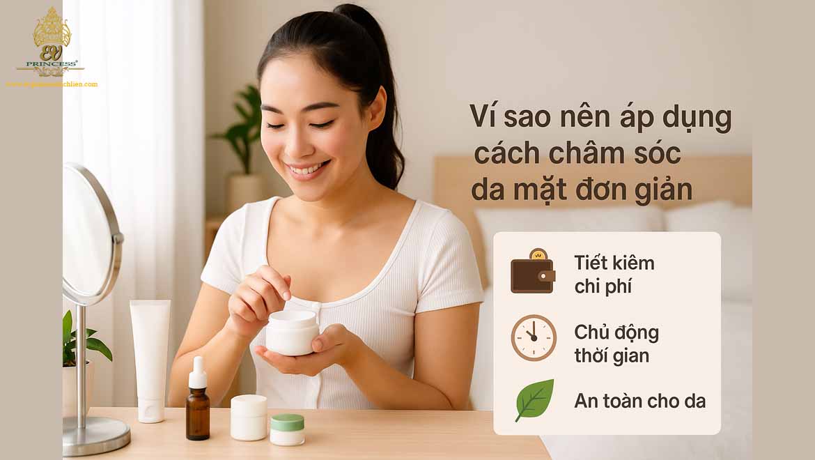 cach cham soc da mat don gian tai nha