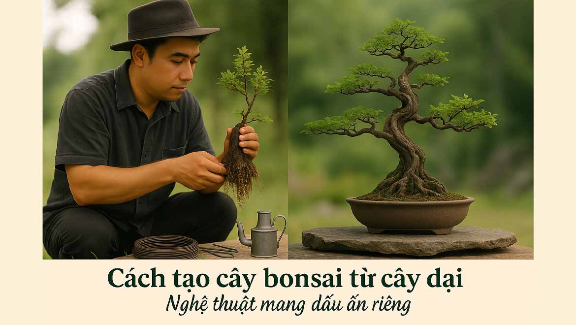 cach tao cay bonsai tu cay dai