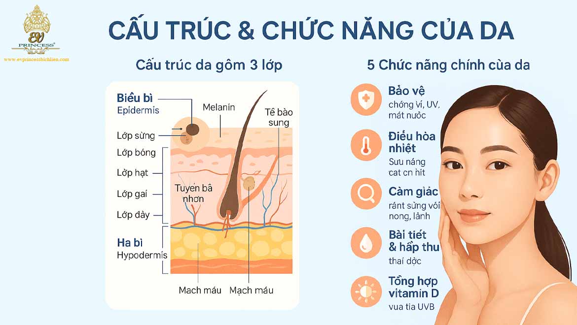 cau truc va chuc nang cua da