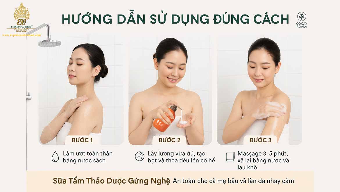 sua tam thao duoc gung nghe