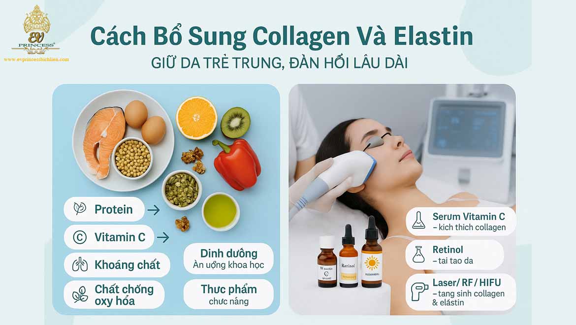 cach bo sung collagen va elastin
