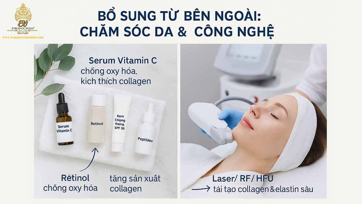 cach bo sung collagen va elastin