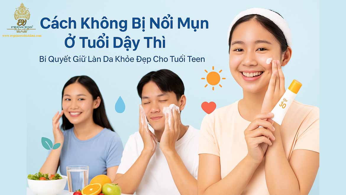 cach khong bi noi mun o tuoi day thi
