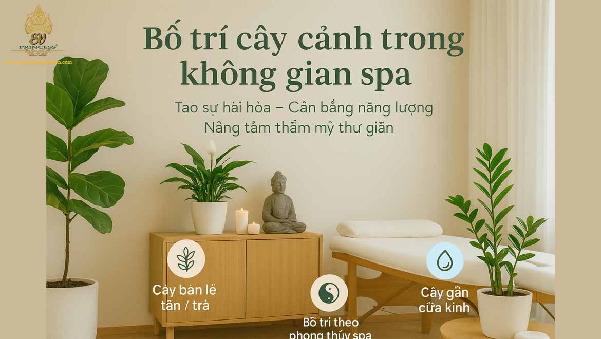 cay de cham trong phong may lanh spa