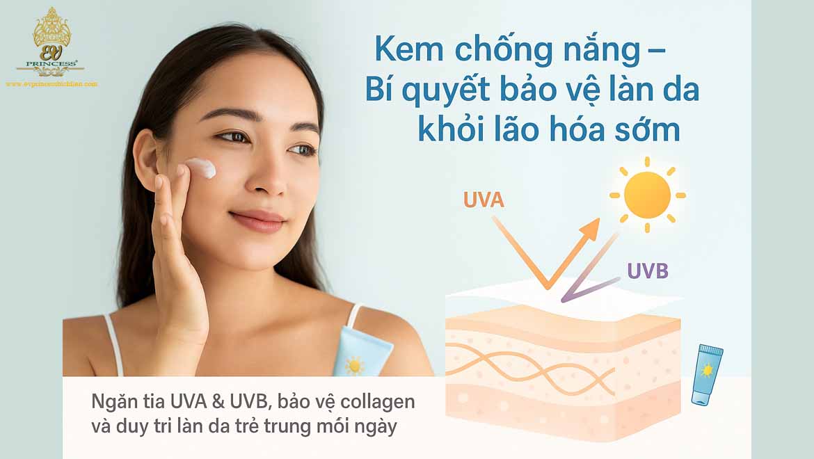 kem chong nang co vai tro gi trong chong lao hoa