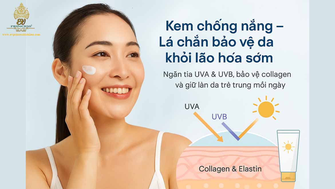 kem chong nang co vai tro gi trong chong lao hoa