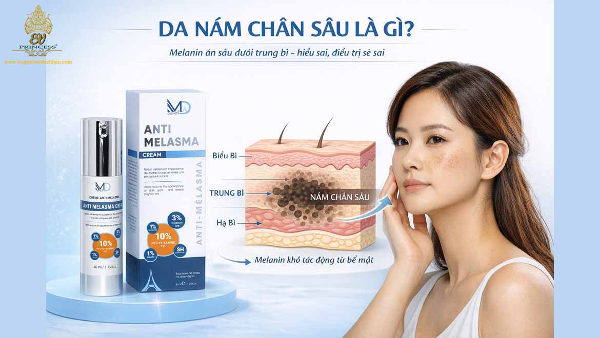 da nam chan sau co dung md cosmedi duoc khong