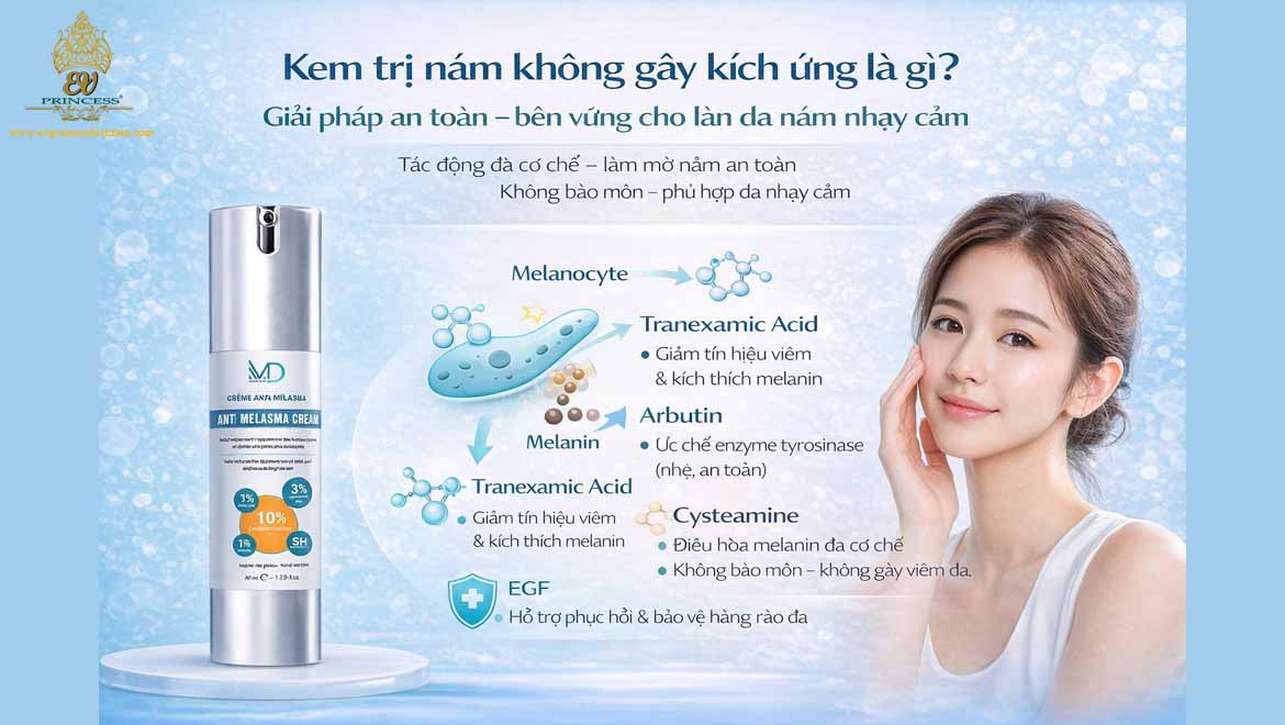 kem tri nam khong gay kich ung