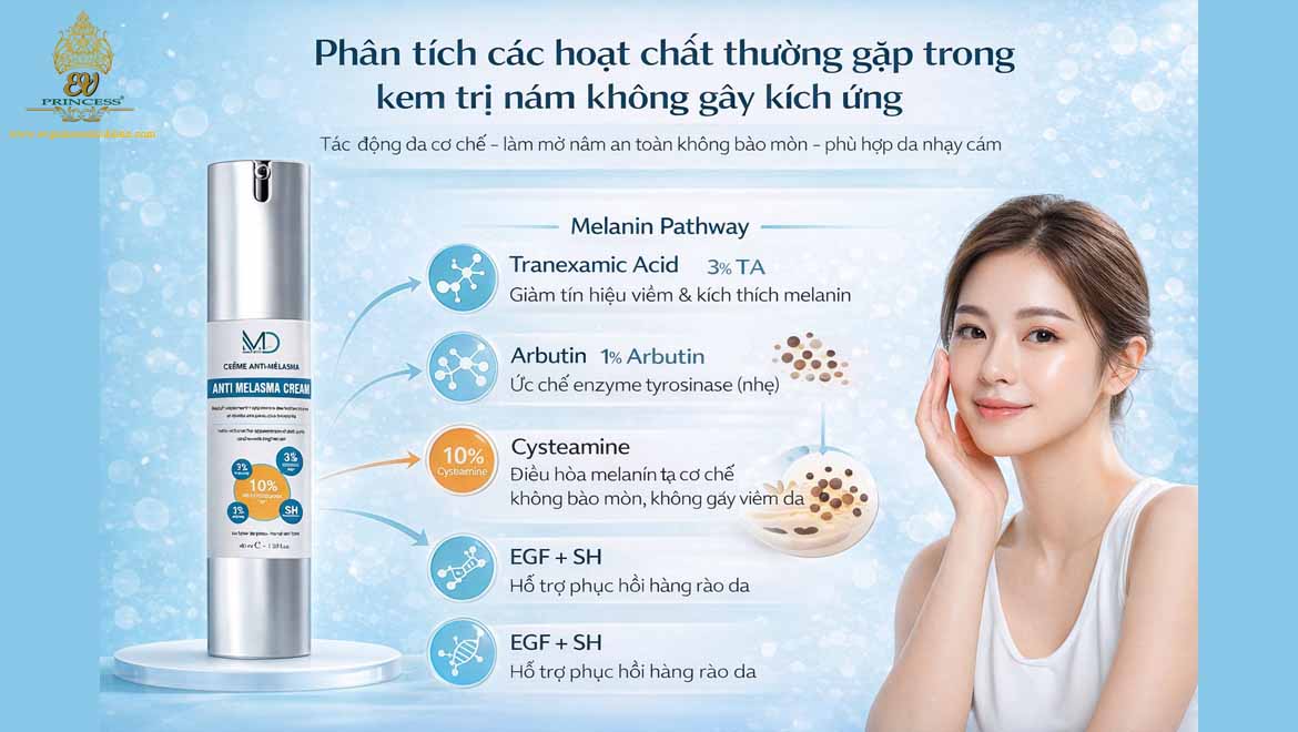 kem tri nam khong gay kich ung