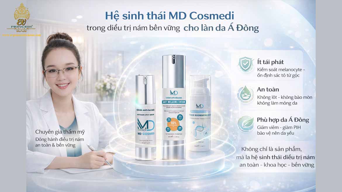 md cosmedi tac dong te bao sac to
