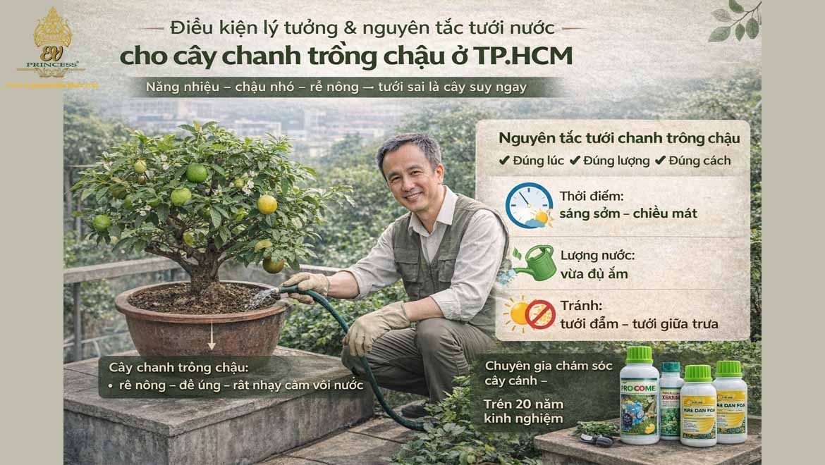 cach cham soc cay chanh