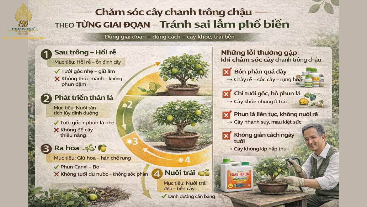 cach cham soc cay chanh